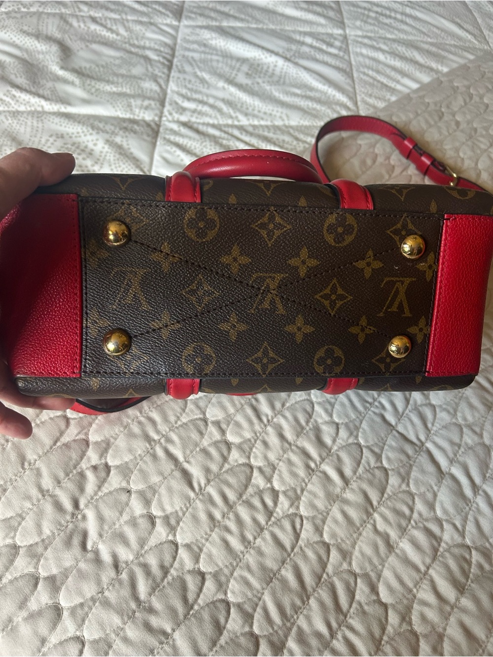 Louis Vuitton Monogram Canvas Soufflot with Red Trim - Picture 9 of 15